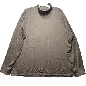 Allbirds Performance Brown Quarter Zip Merino Wool Blend Sweater Men’s Size XXXL